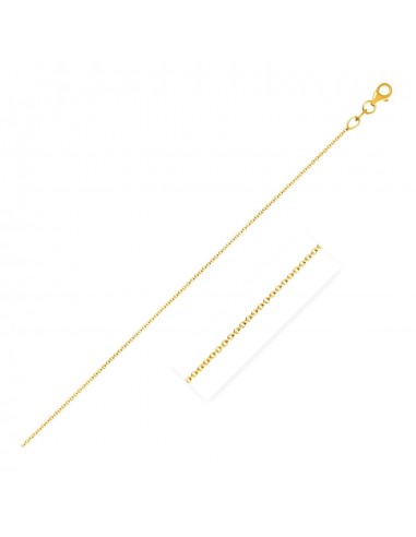 Double Extendable Cable Chain in 14k Yellow Gold (1.0mm) outlet