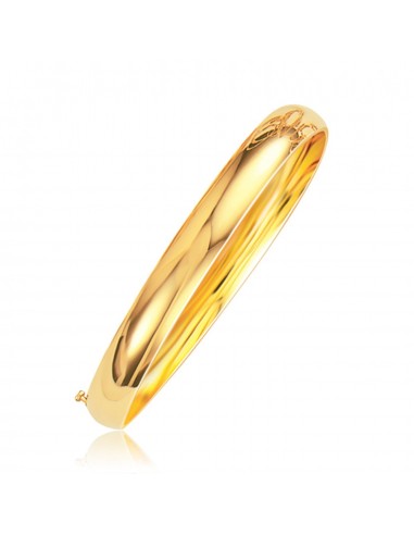 Classic Bangle in 14k Yellow Gold (8.0mm) Véritable concentré