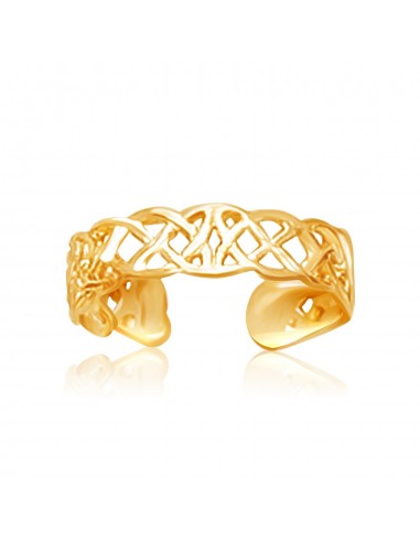 14k Yellow Gold Toe Ring in a Celtic Knot Style france