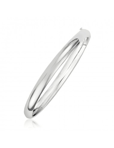 Classic Bangle in 14k White Gold (5.0mm) Par le système avancé 