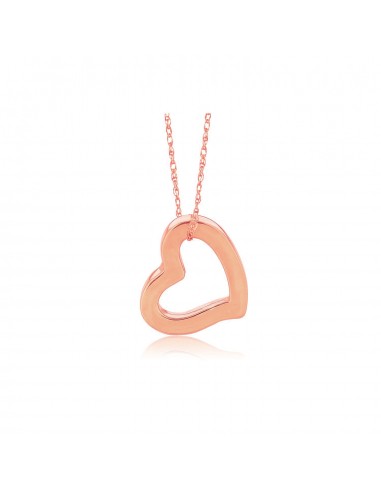 14k Rose Gold Heart Pendant Fin de série