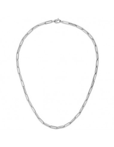 14k White Gold Bold Paperclip Chain (4.2 mm) pas cher chine