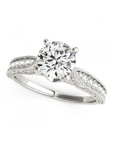 14k White Gold Antique Design Diamond Engagement Ring (1 5/8 cttw) Les êtres humains sont 