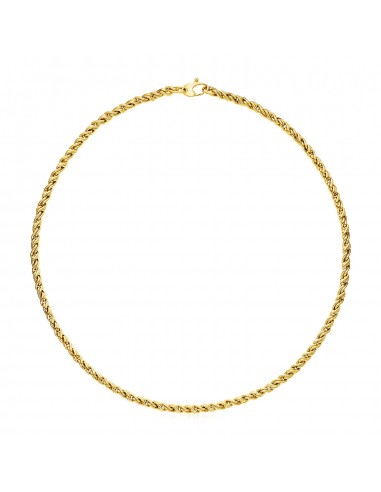 14k Yellow Gold 17 inch Braid Link Necklace Le MVP de beaucoup