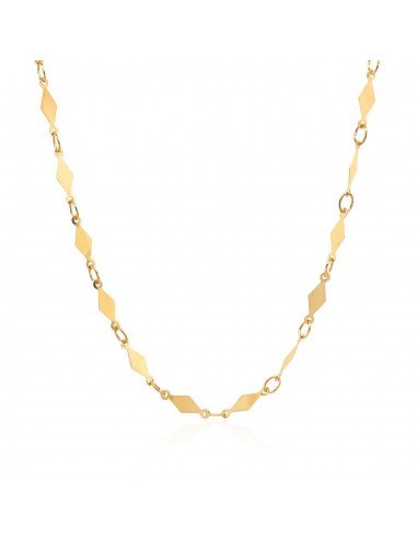 14K Yellow Gold Polished Diamond Motif Chain (3.0mm) pas cheres