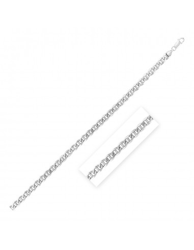 Sterling Silver Rhodium Plated Mariner Chain 6.0mm Les magasins à Paris