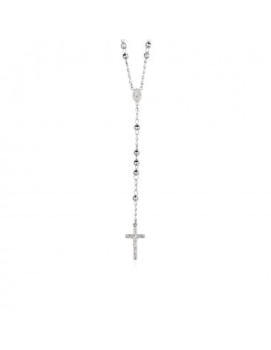 Rosary Chain and Large Bead Necklace in Sterling Silver 2023